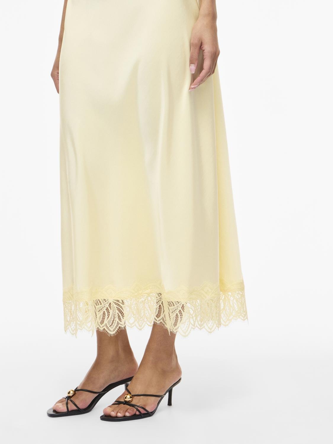 VILEA Long Skirt - Pastel Yellow - VERO MODA & VILA Bergvik